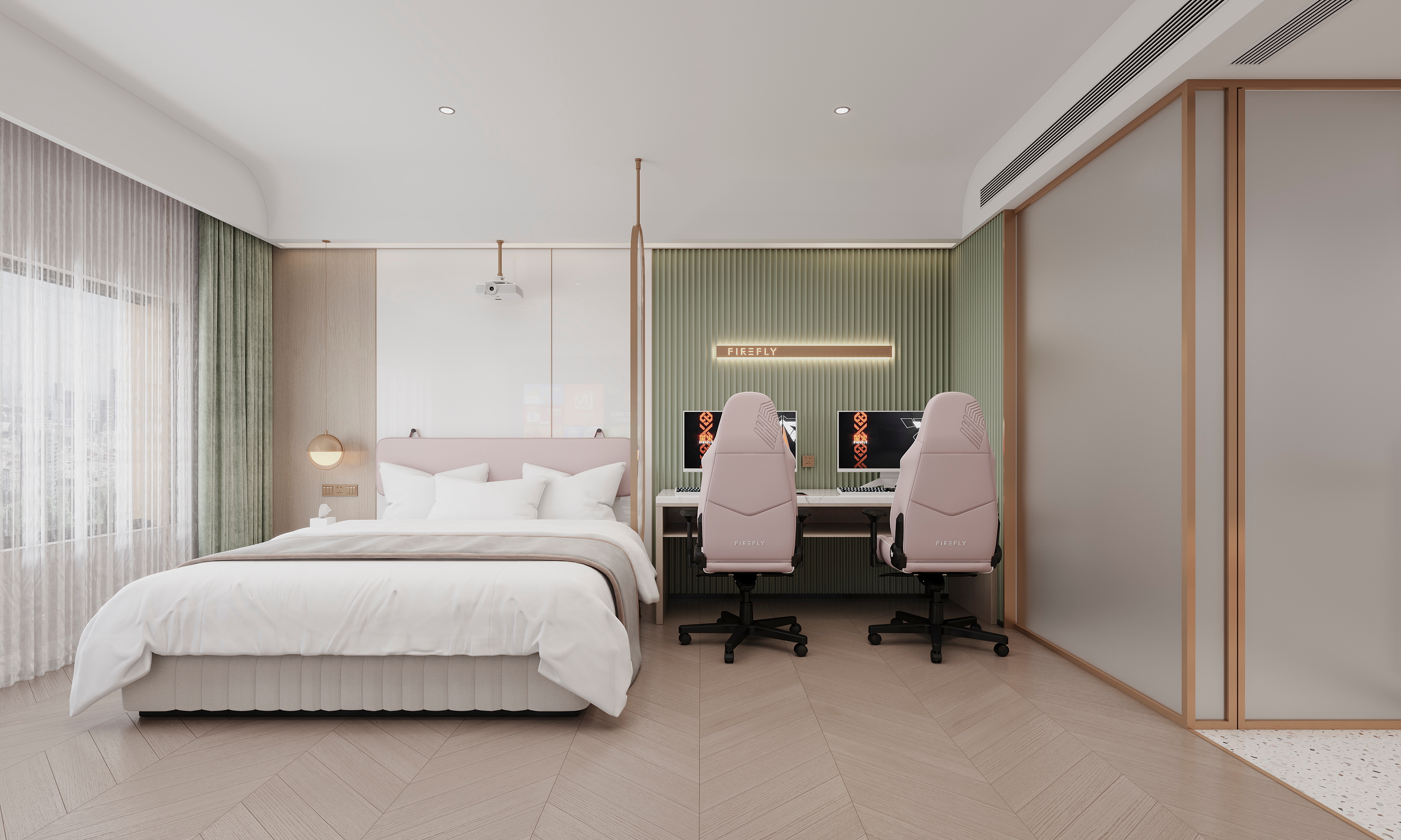 电竞酒店装修效果图-4