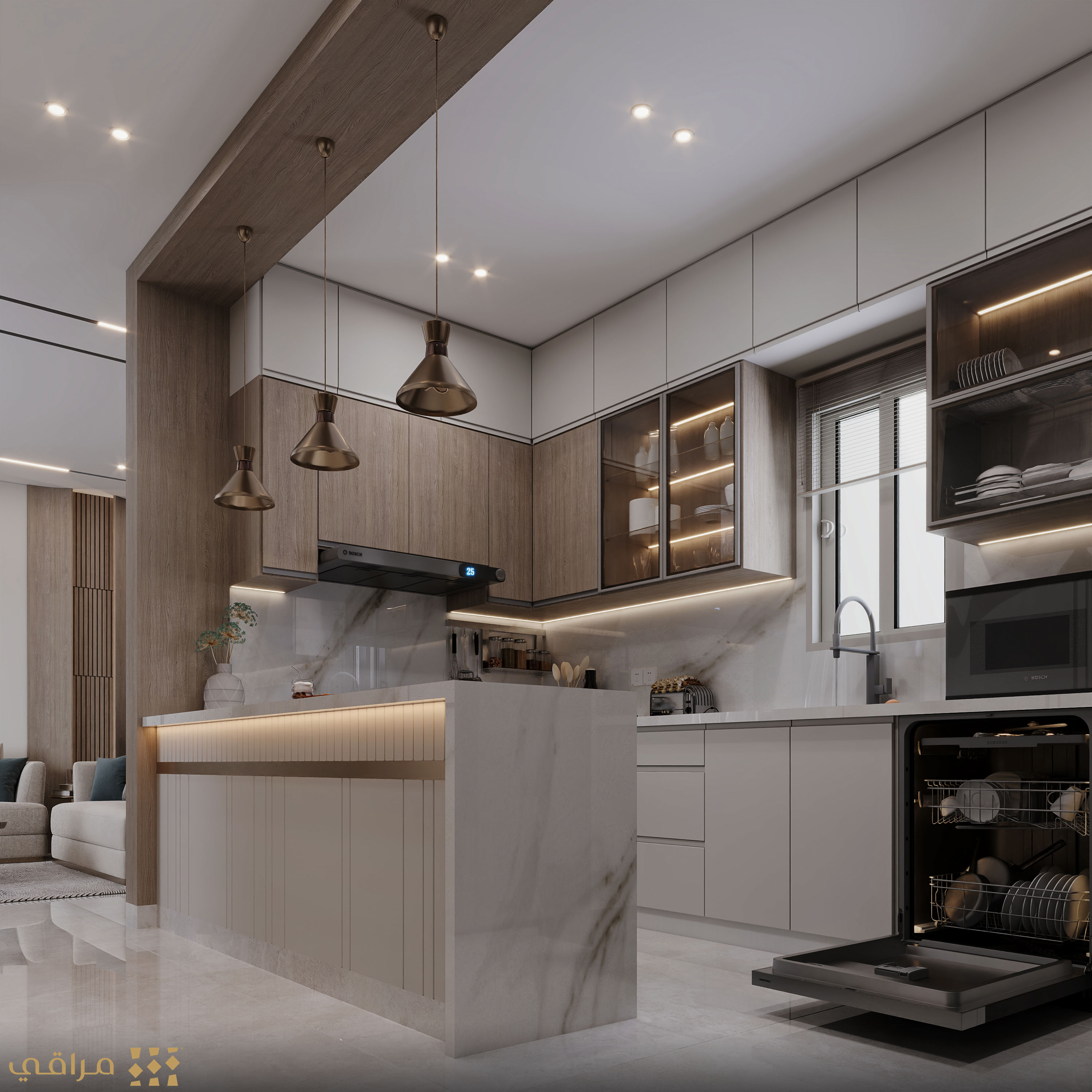 接待处及厨房公寓丨ASMAA SAMIR-11