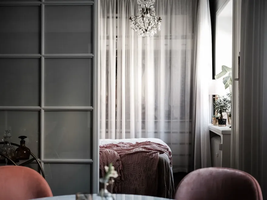 双面采光,61 平米经典 chic 公寓设计-11