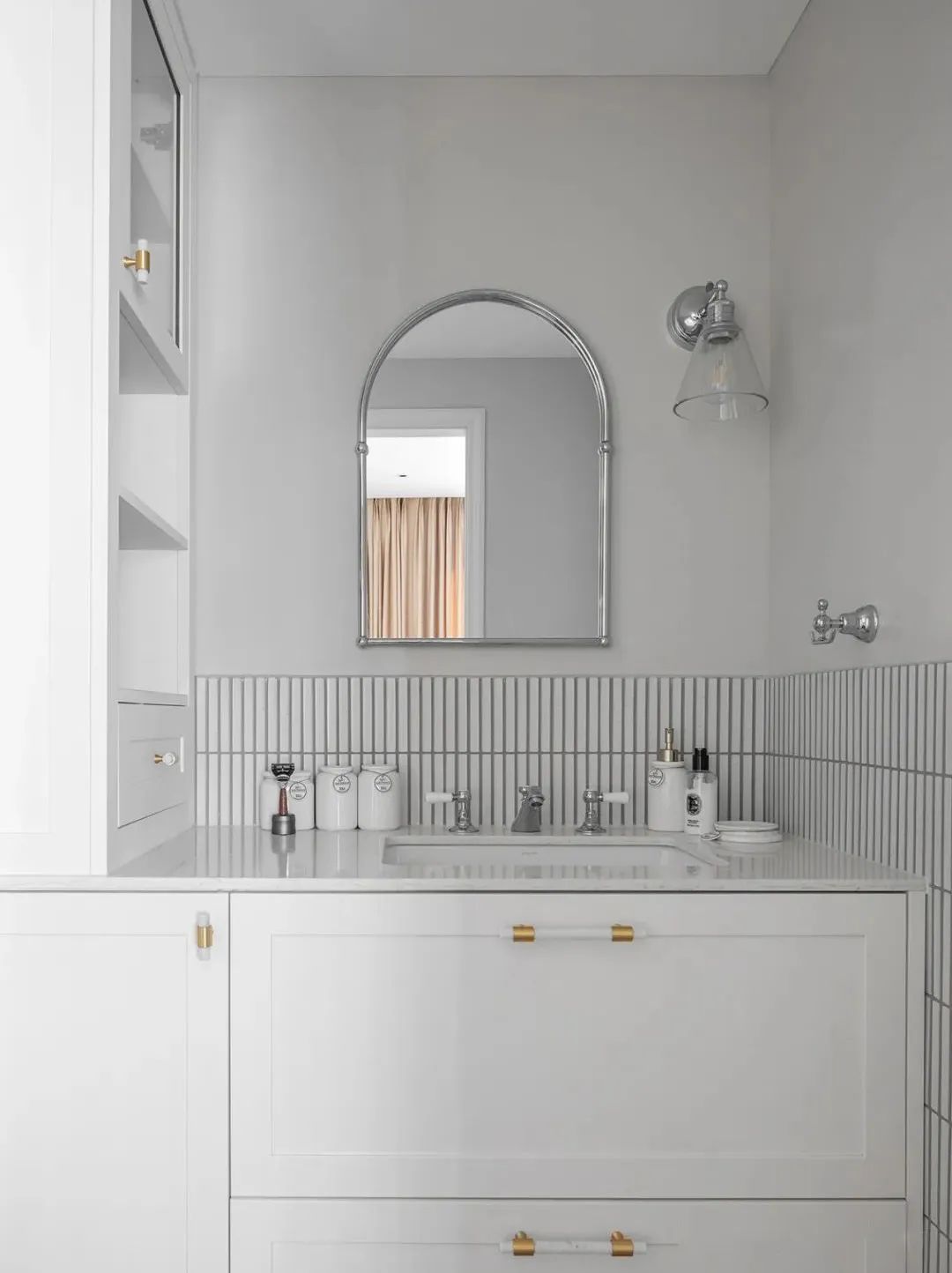 柔美复古风,79m²小两室婚房的精致设计-55