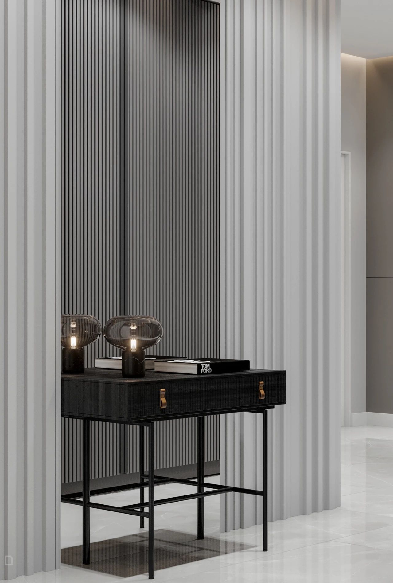 现代简约玄关设计-89