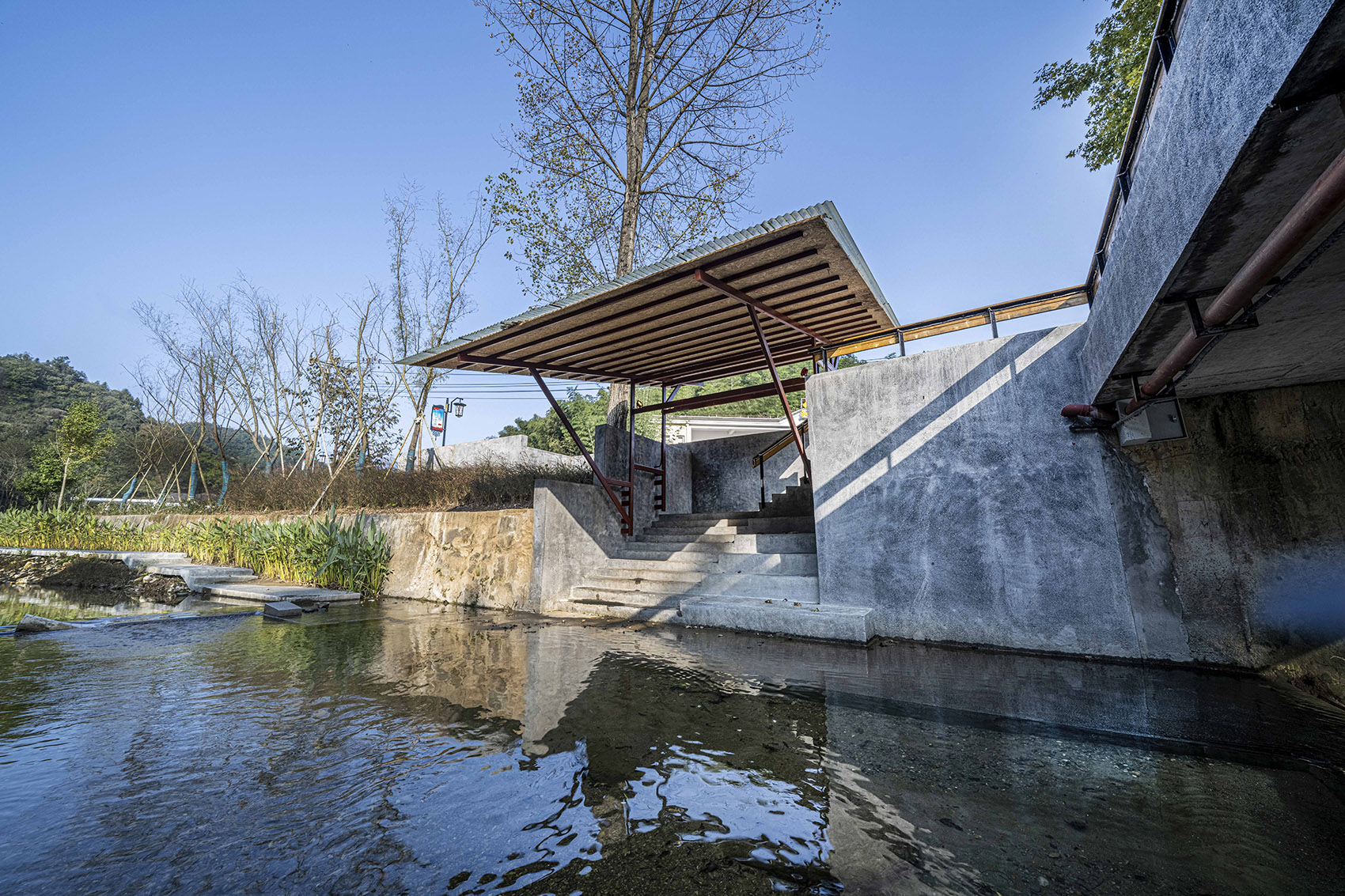 安徽霍山牛角冲村滨水公共空间丨中国安徽丨傅英斌工作室-9