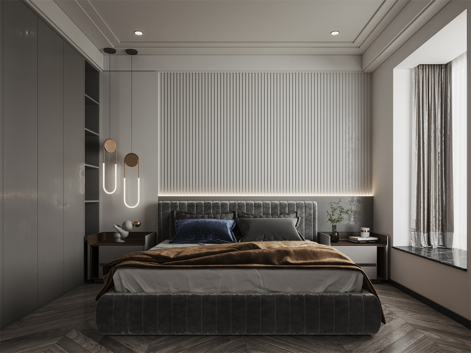 极简黑白灰室内设计-5