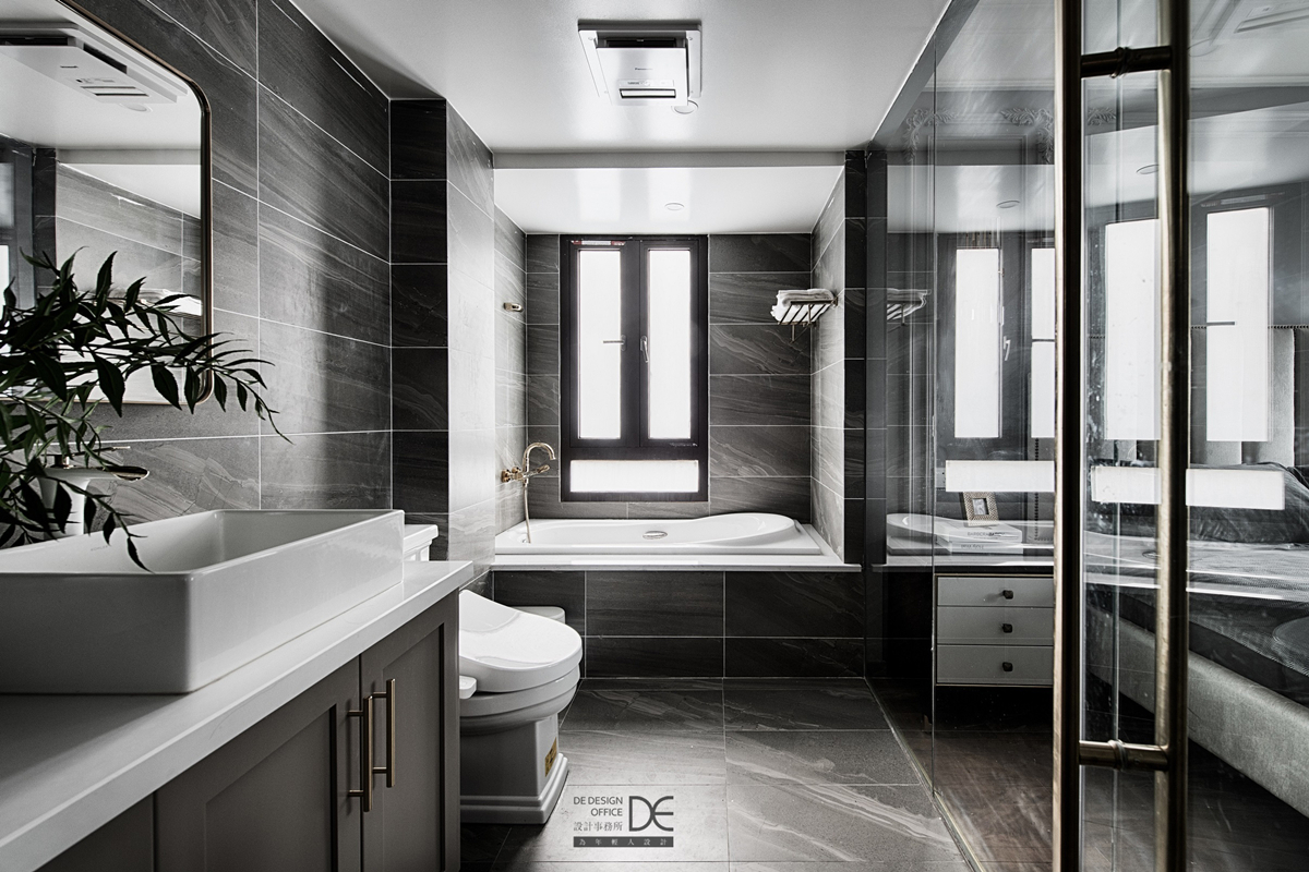 重庆龙湖两江新宸云澜 | 130㎡美式混搭风,鱼骨拼地砖打造高级感-48