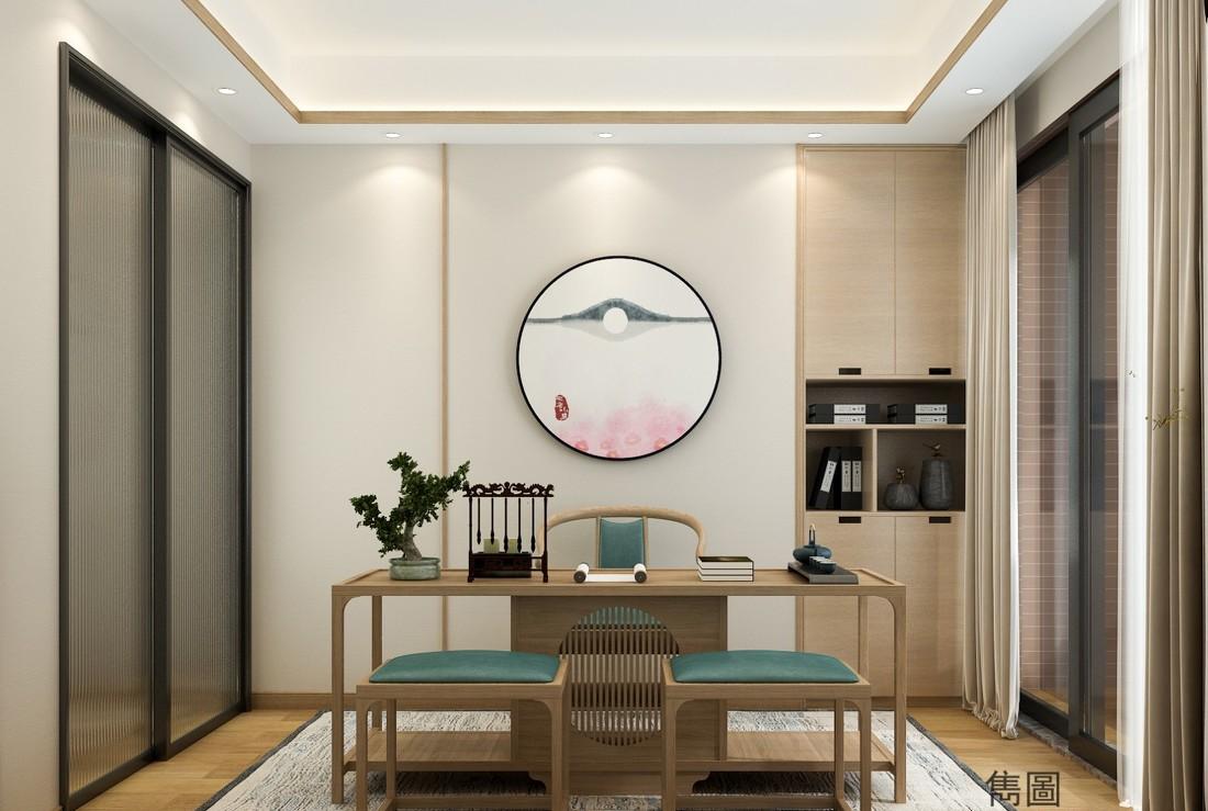 现代中式家居，拆墙扩容空间，原木与玻璃的通透之美-30