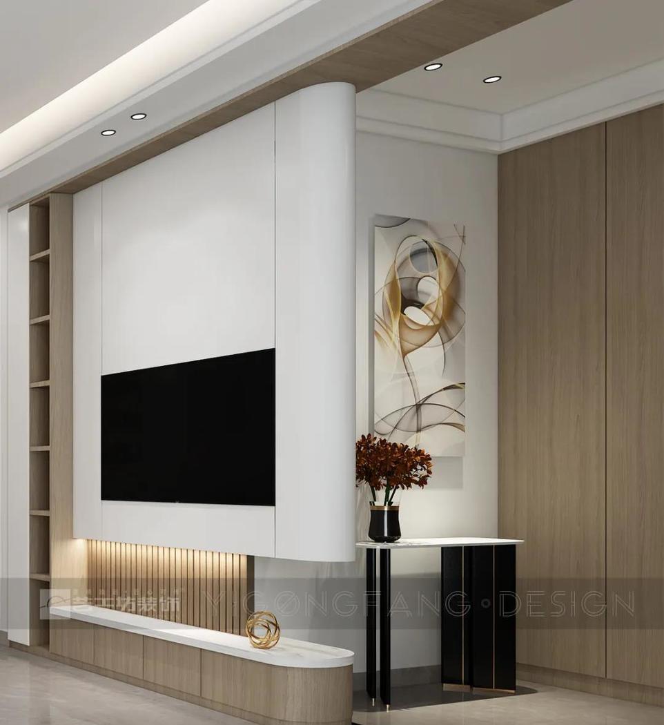 华润天合独栋别墅现代轻奢风格设计-0