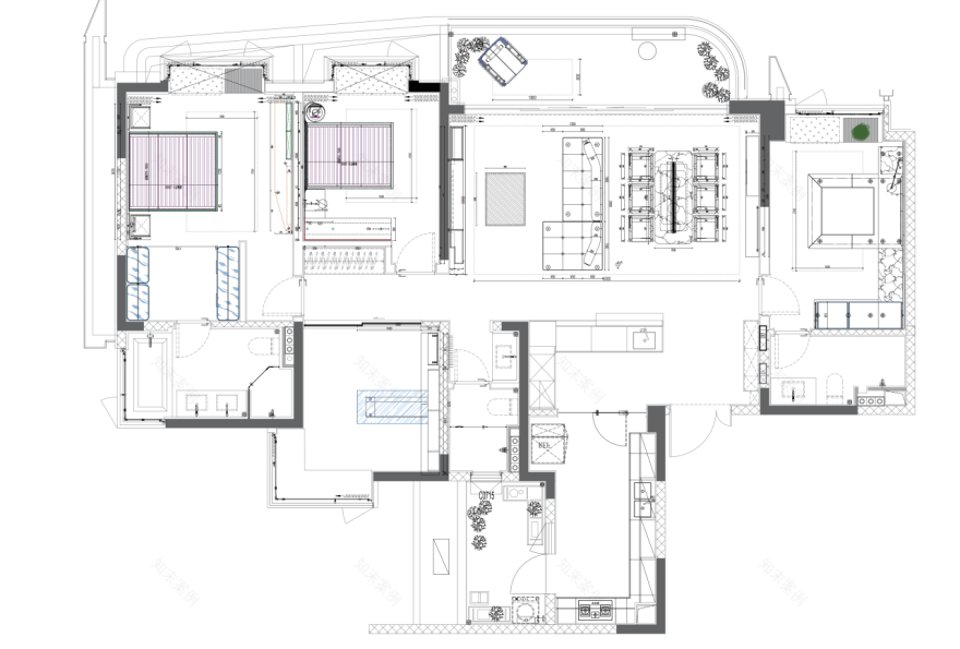 成都麓湖沄洲组团B户型193㎡样板间丨中国成都丨SaltSet所特设计-52