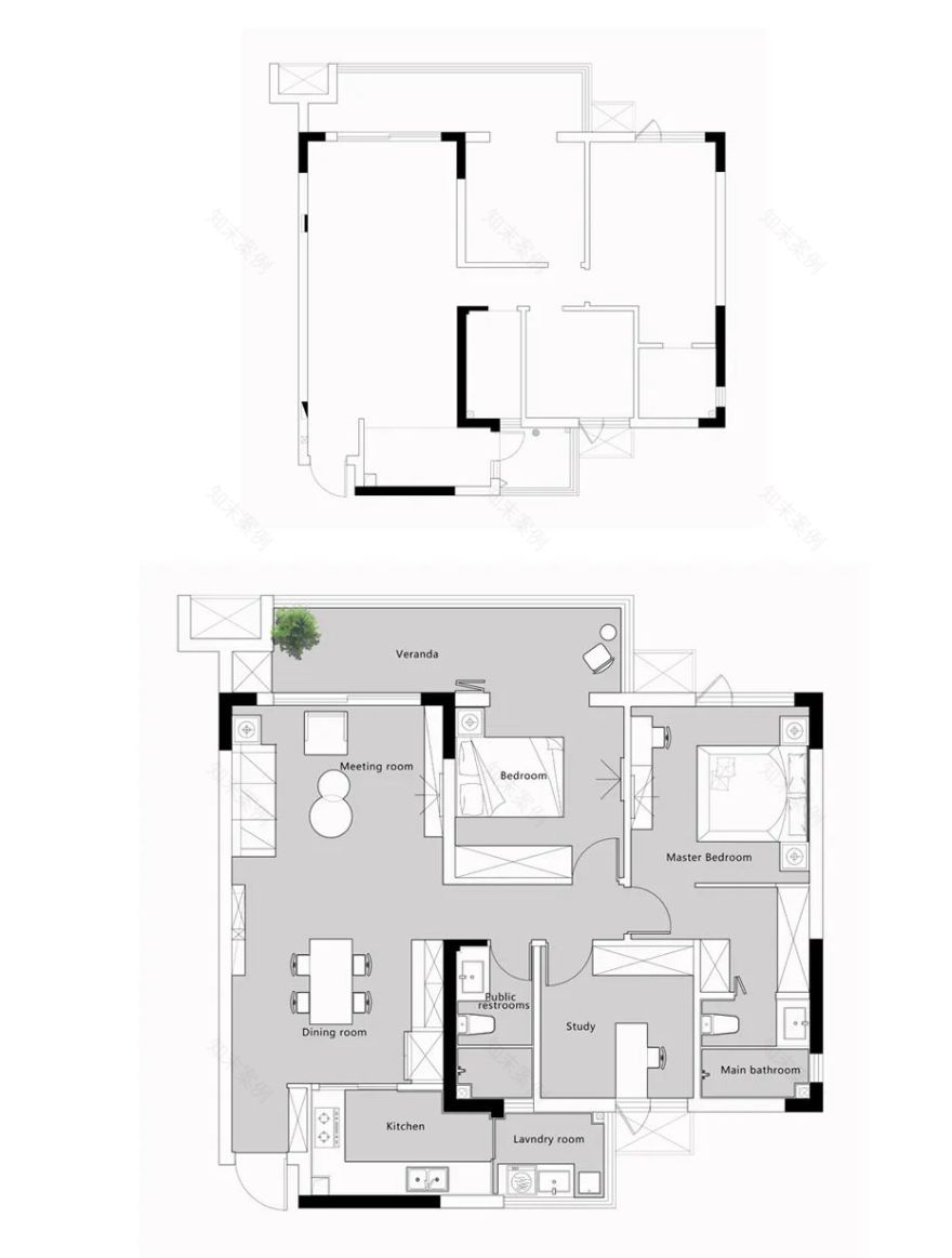 内江邦泰天誉 103㎡自然新颖个性空间设计-3