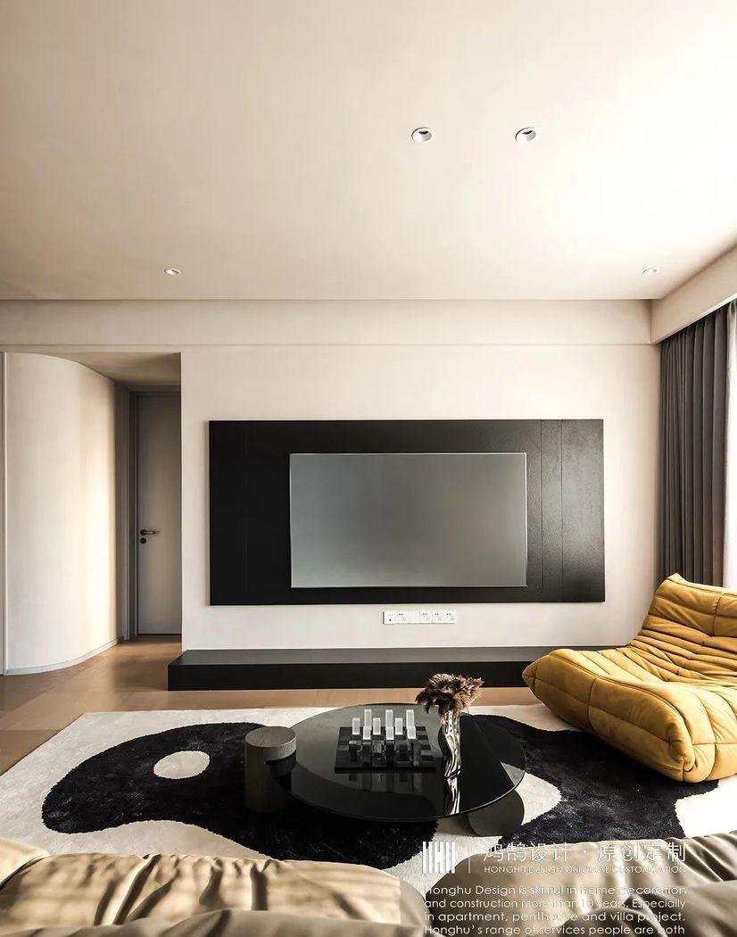 120㎡都市旷景现代极简风学区房设计-3