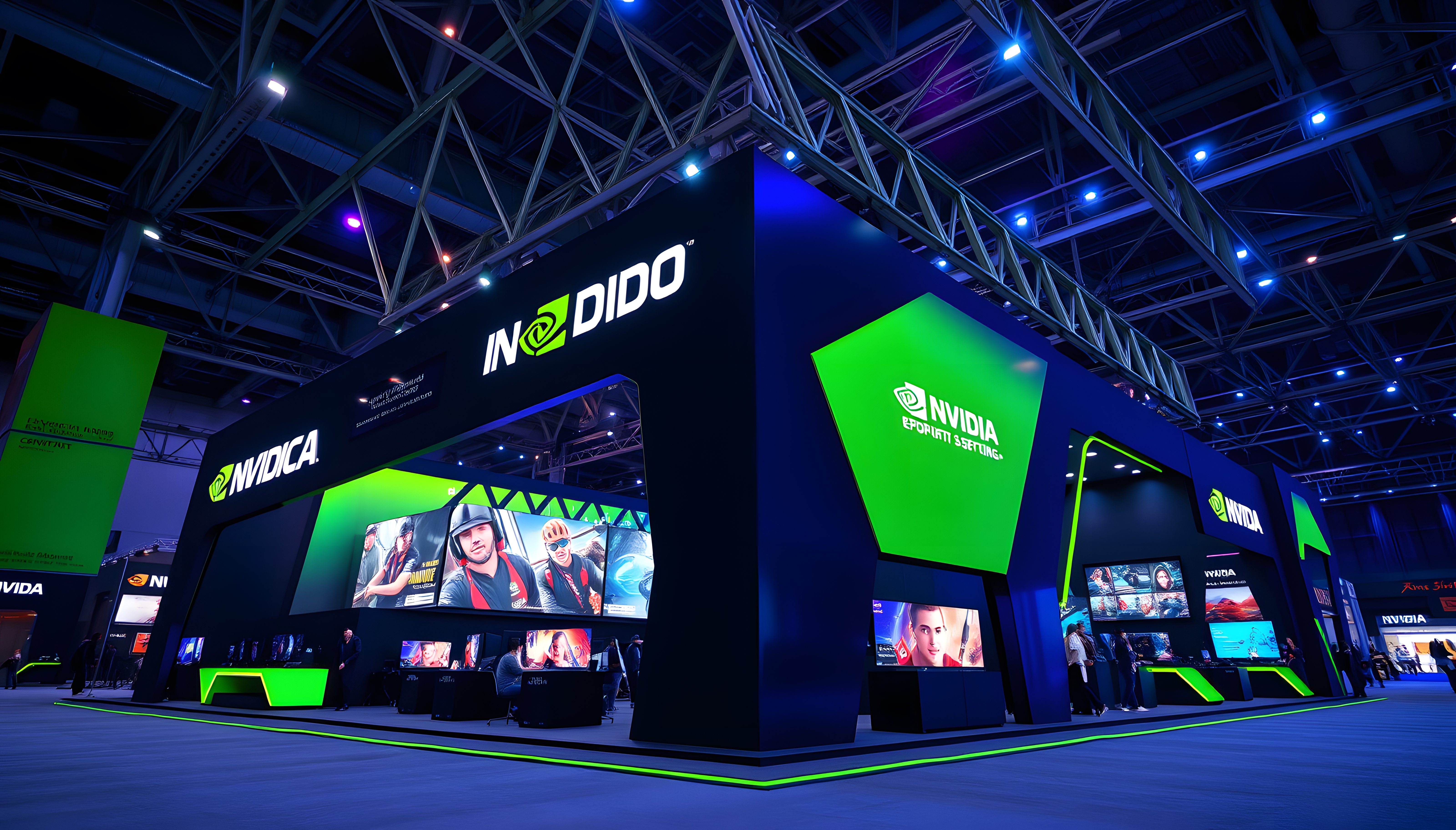 NVIDIA game exhibition booth.-10