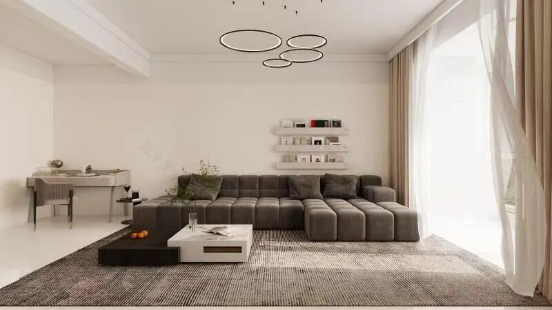 福成二期|120㎡现代简约风案例-26