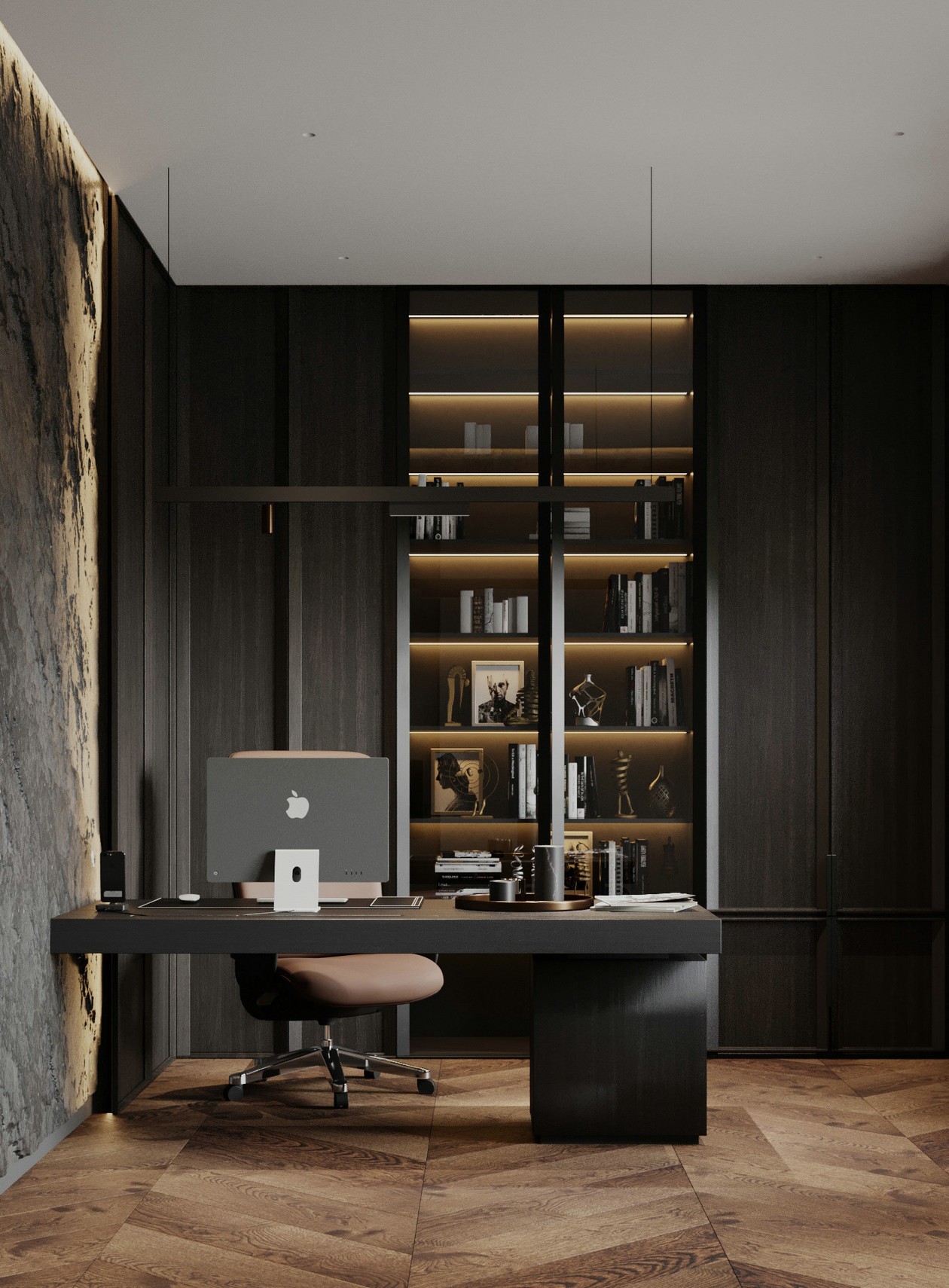 214㎡大平米住宅设计 超有设计感！-7