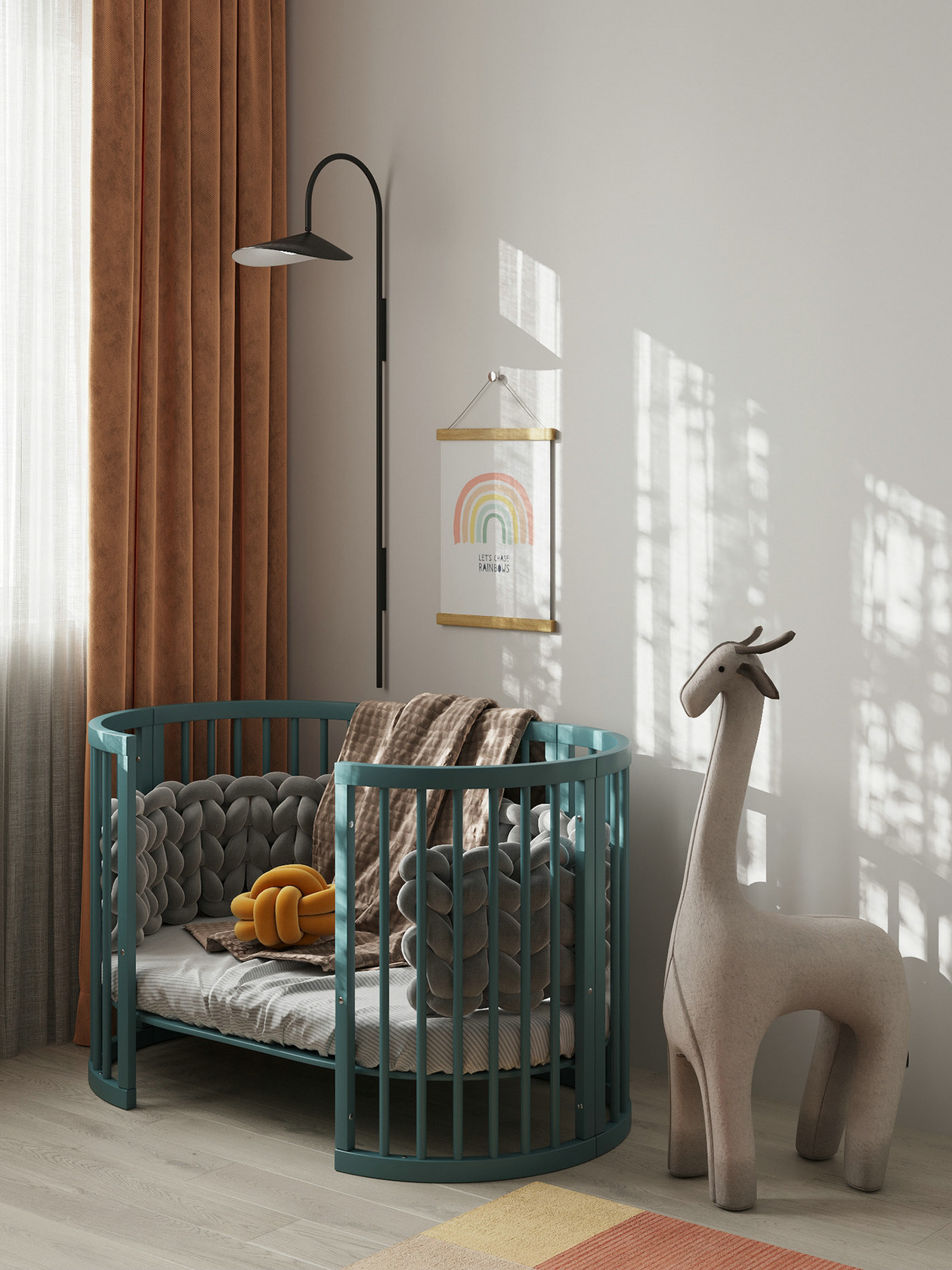 原木搭配活力橙,打造舒适空间感-15