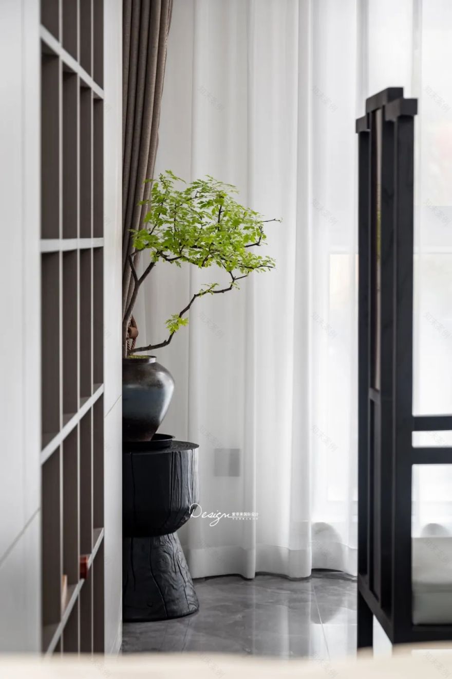 云康园简约中式设计丨紫苹果装饰集团-88