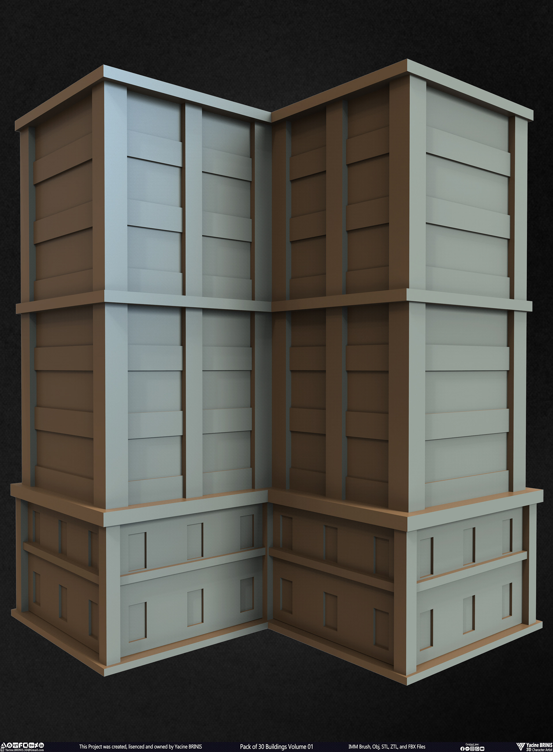 30 座建筑模型包丨Yacine BRINIS-16