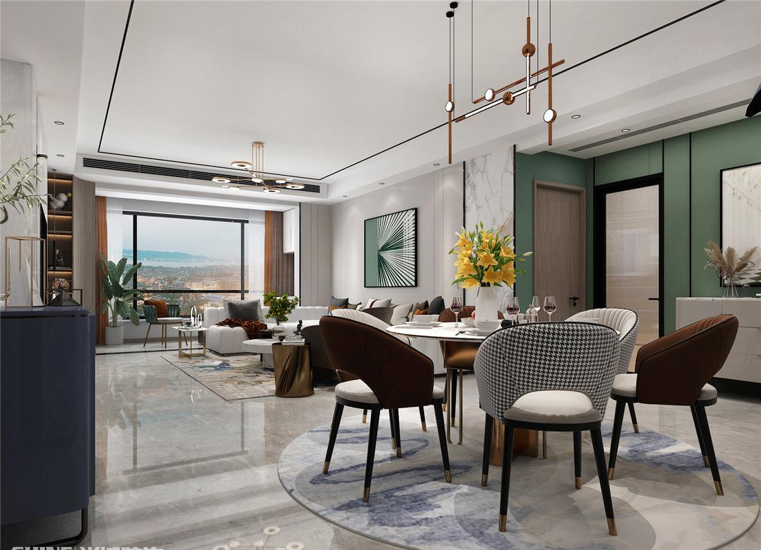 现代轻奢风格装修设计 · 绿地云水谣小区的时尚空间-25