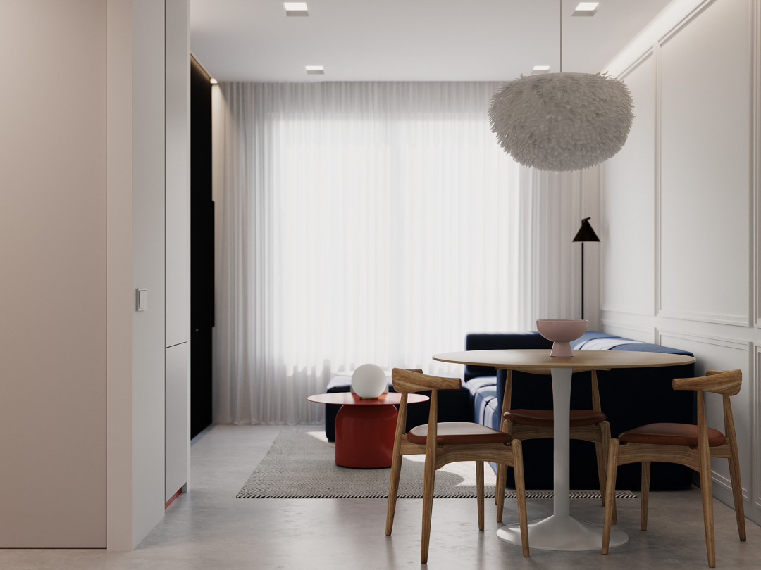 现代轻古典家居，隐藏式收纳释放空间-1