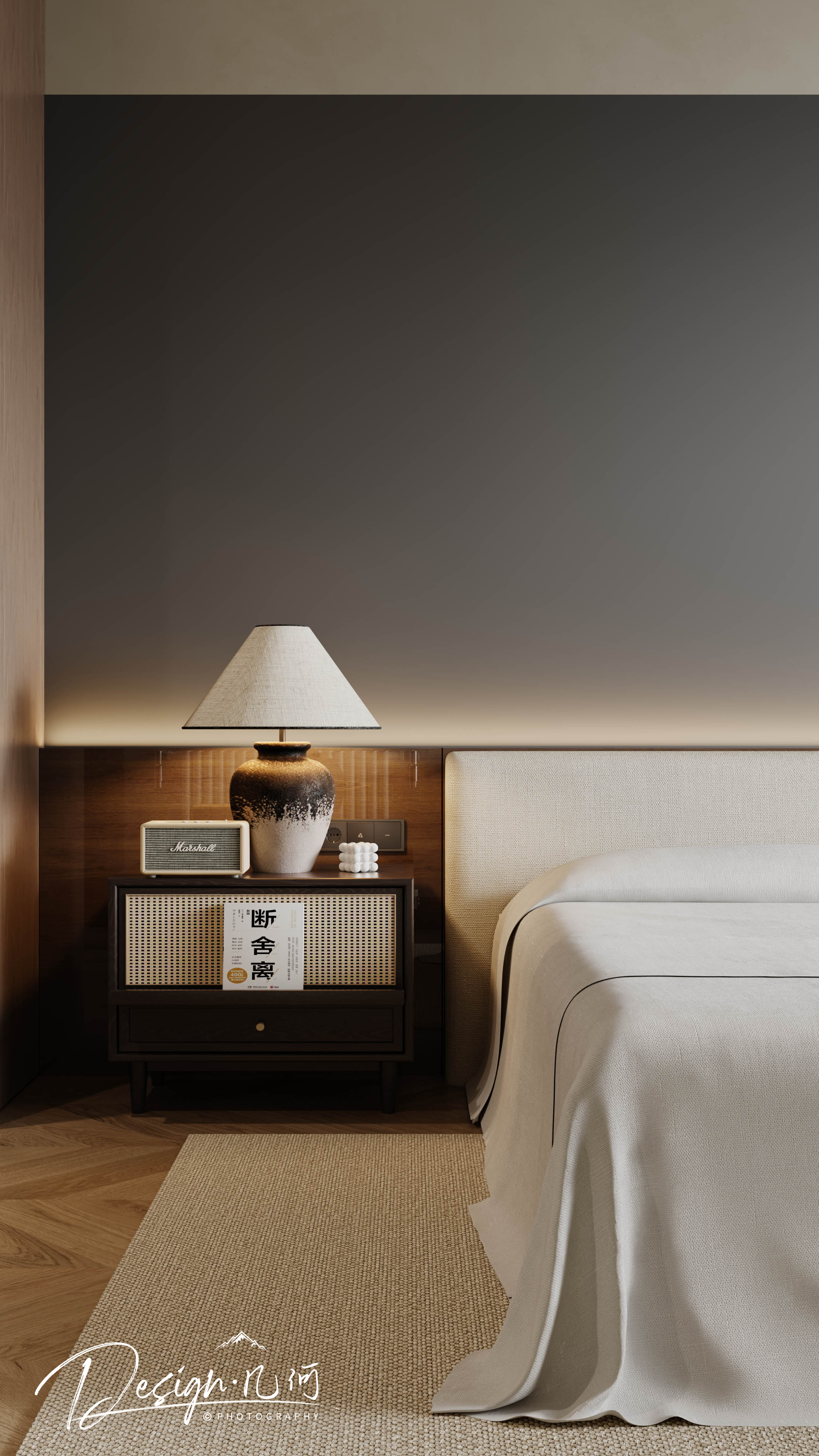 几何空间视觉表现 | 国建红郡中古风客餐厅-29