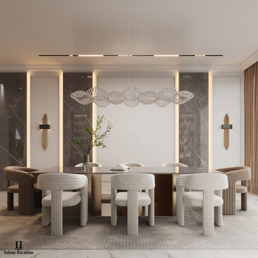 餐饮与起居区丨阿联酋丨ISLAM IBRAHIM & MUHAMMED SALAH-15