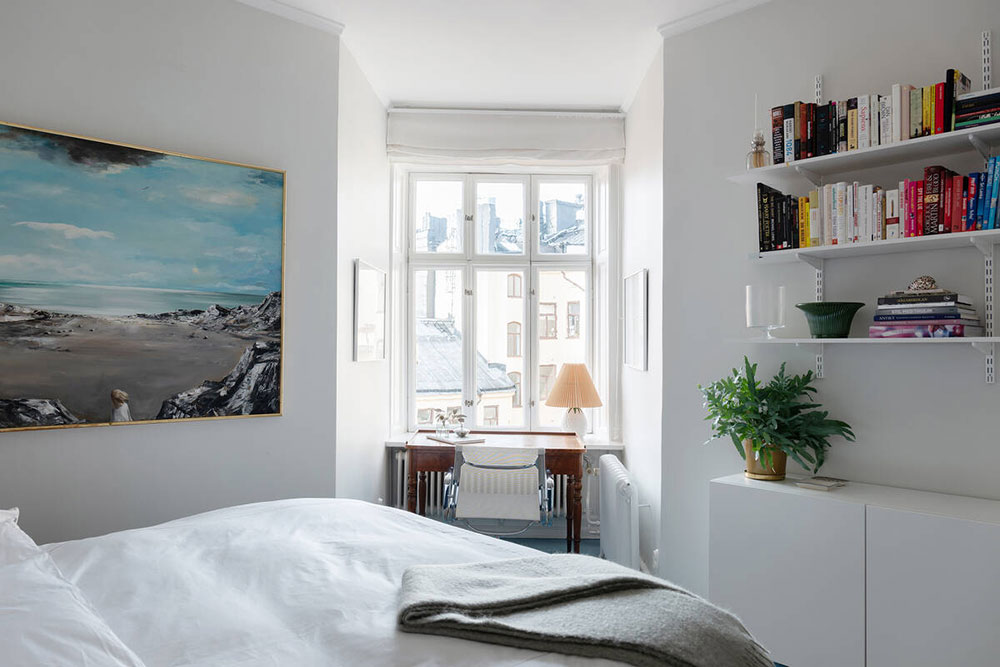 斯德哥尔摩 102 平米优雅公寓 | 海洋风蓝调与温暖焦糖色的完美结合-19