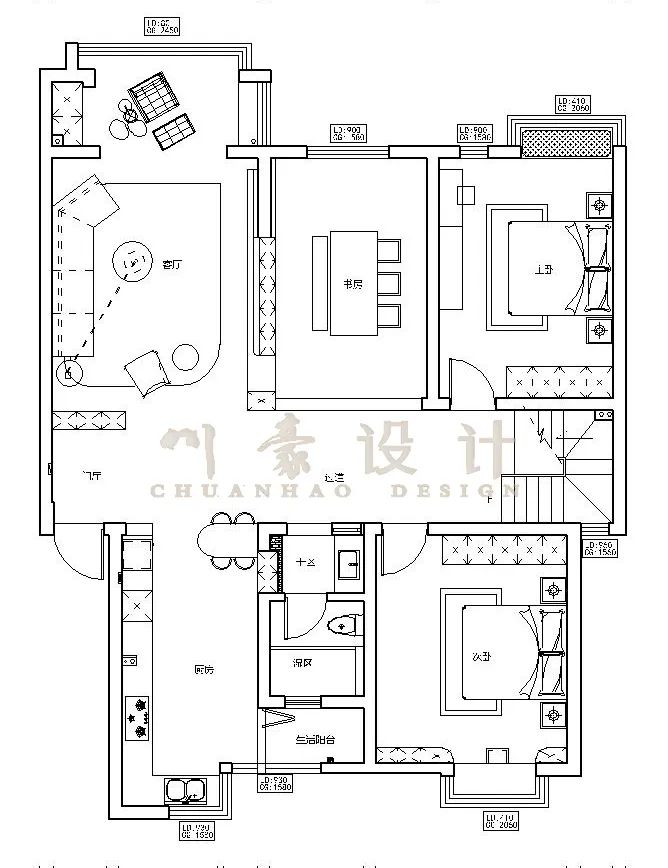 日式原木风复式住宅设计丨陈萍-12