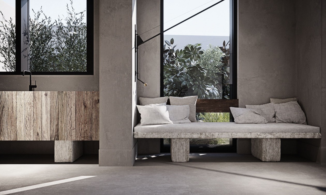 浅灰色+混凝土 超有质感的家！-3