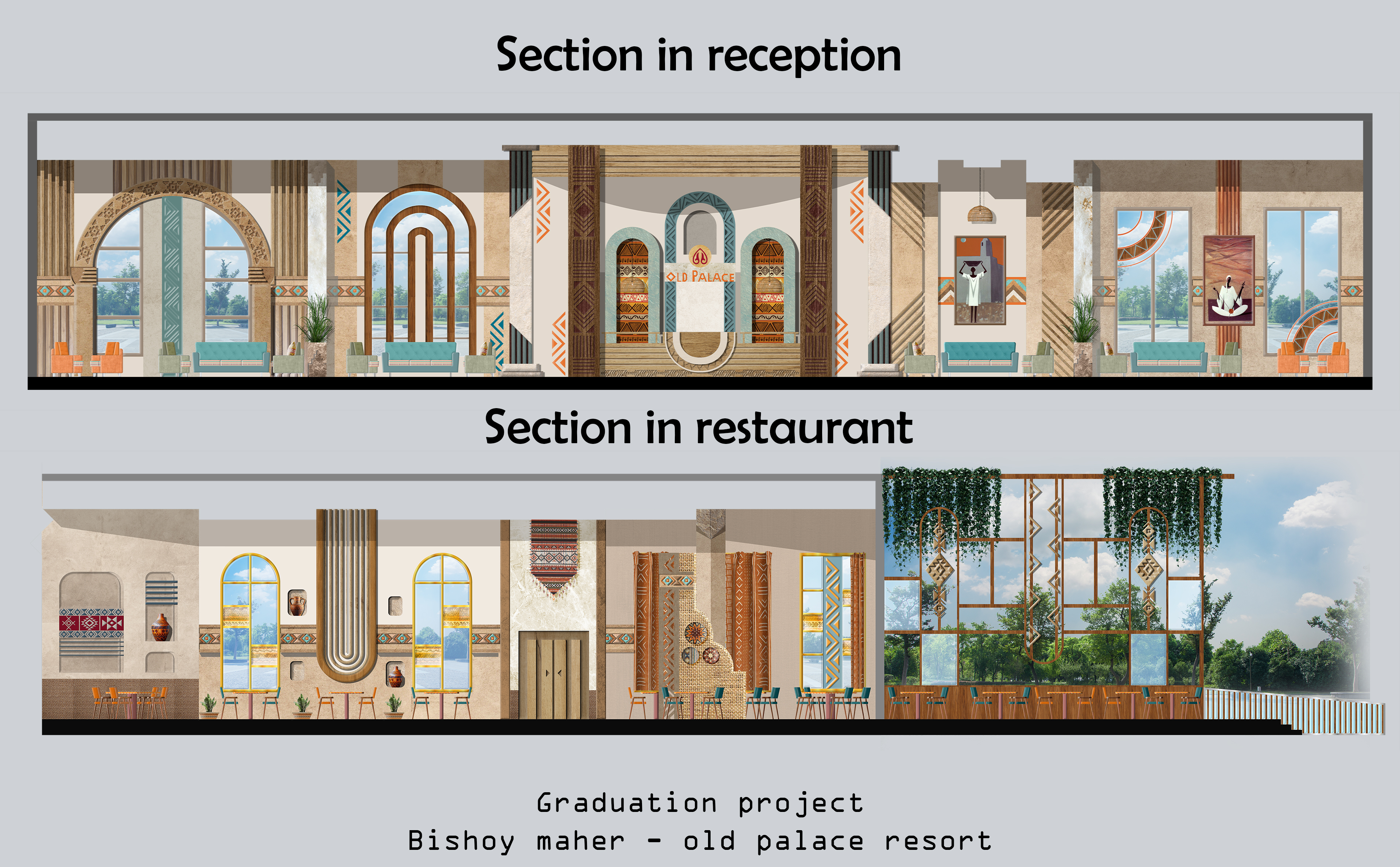 Nubian 风格室内设计丨Minya 大学美术学院装饰系-7