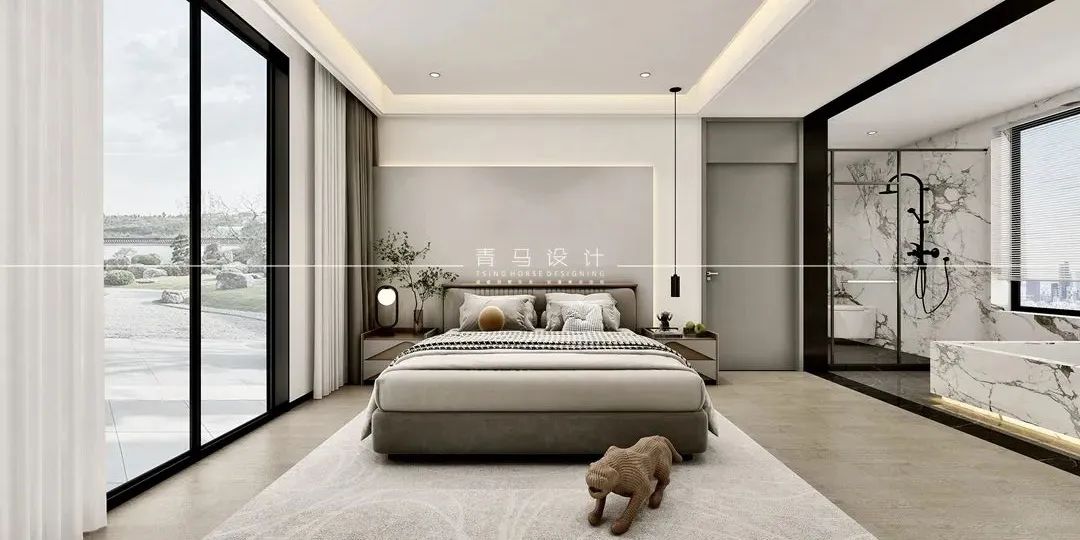 金辉世界城顶复现代轻奢别墅设计丨青马别墅设计-25