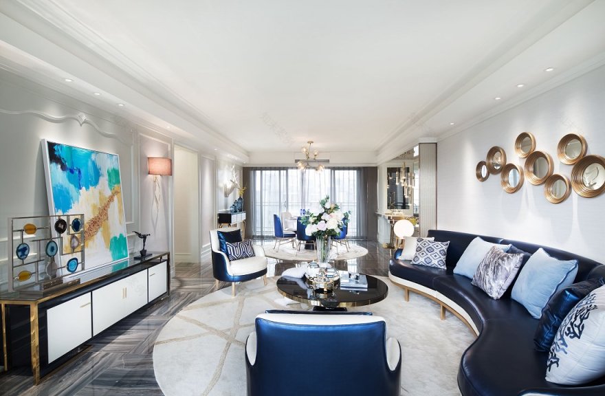 嘉华广场法式样板房 联智造营装饰设计-2