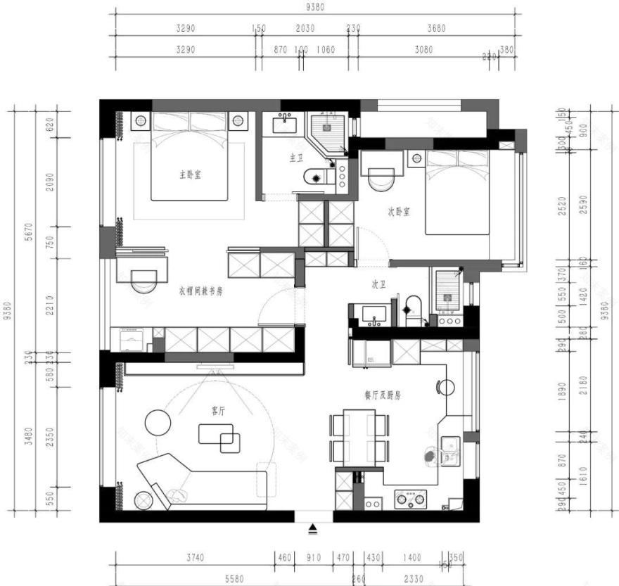 90㎡爆改精装房-2