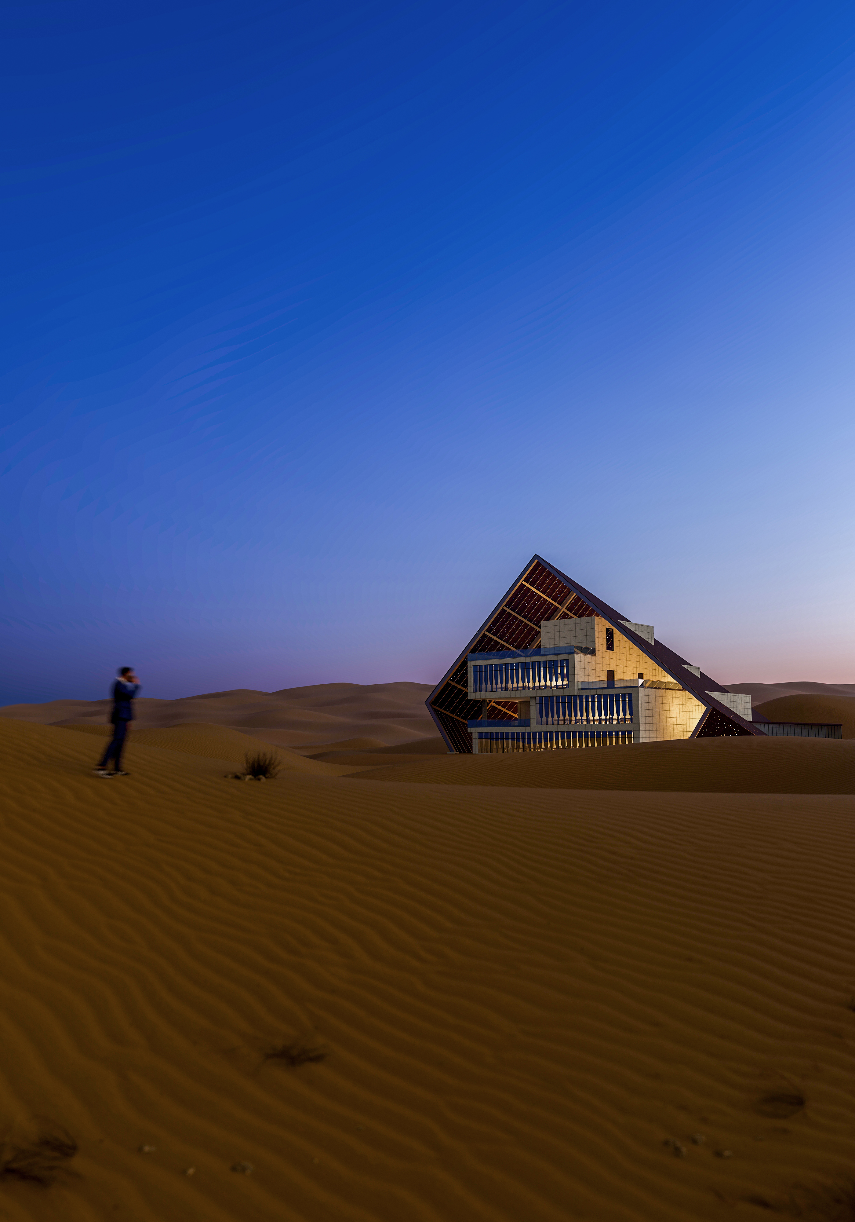 宁夏中卫大漠星河营地接待中心丨中国中卫丨三文建筑-3