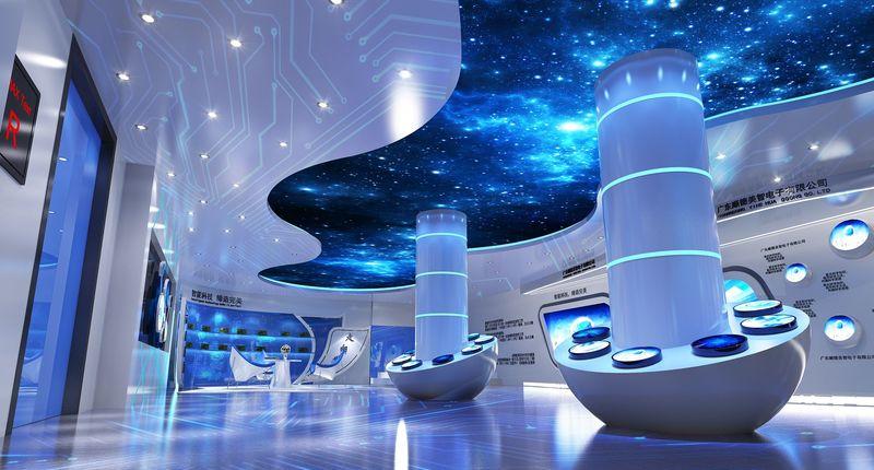 美智电子办公室现代科技风设计-9