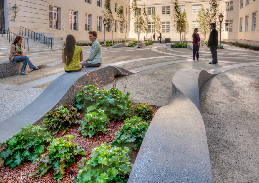 美国加州旧金山联合国广场 50 号总务管理局艺术和建筑项目景观雕塑丨Cliff Garten 工作室-6