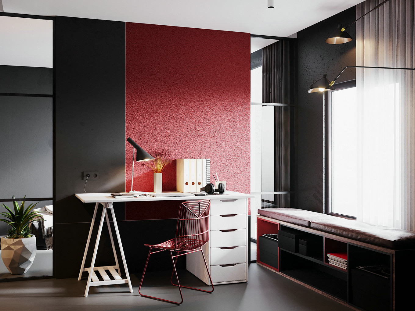 黑红经典配色，现代风格设计魅力再现-6