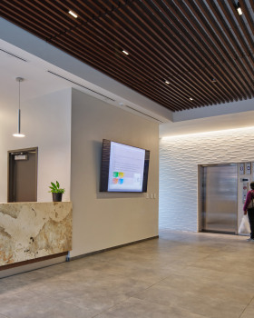 Dattner Architects uses gothic details to integrate housing with Bronx church