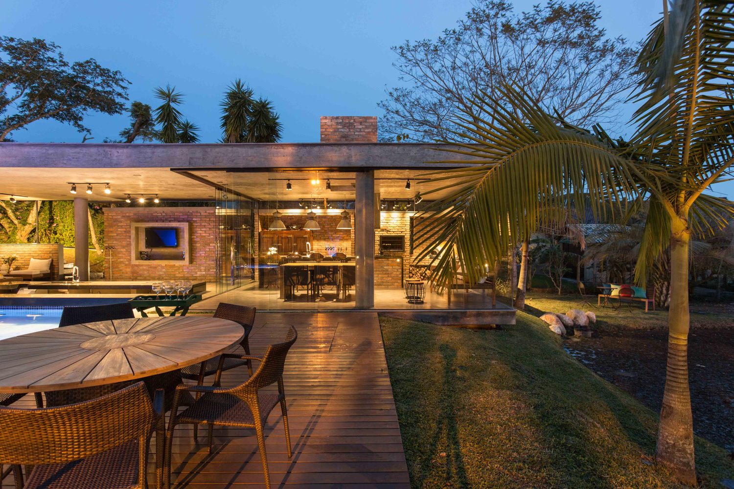 巴西 EL165 休闲小屋 | 混凝土与砖的巧妙结合-35