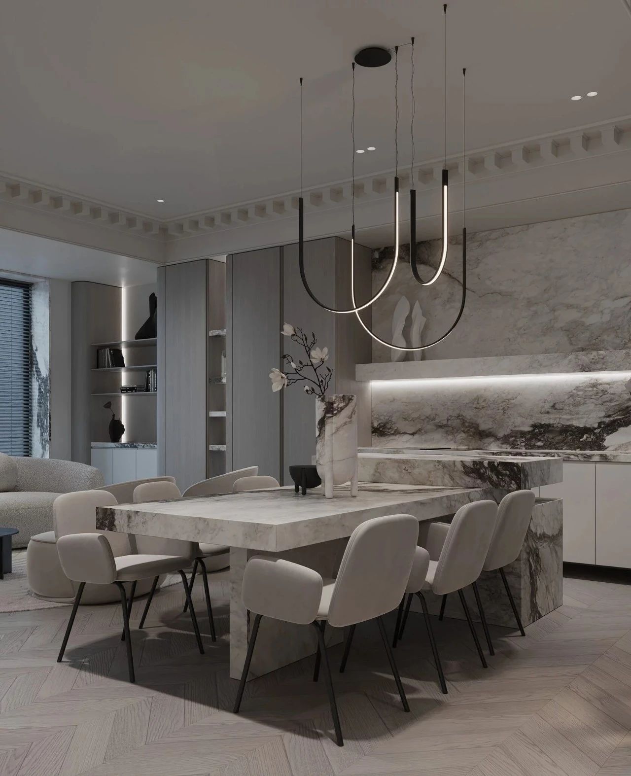 经典莫斯科住宅丨俄罗斯莫斯科丨BELOUSOVA INTERIOR DESIGN-40