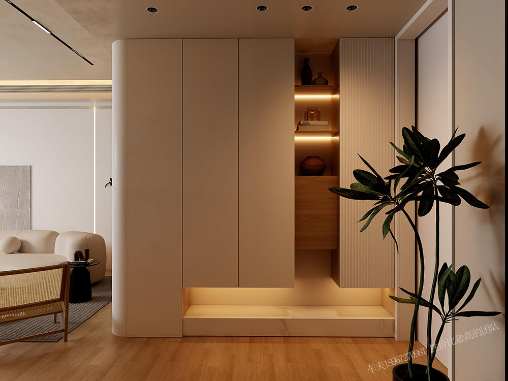 奶油风 单身公寓-1