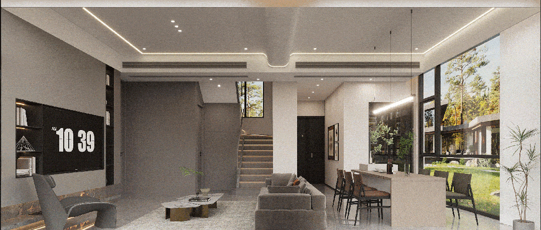 吉品空间设计|中玺·月琴湾C户型|干净纯粹,大美无言-0