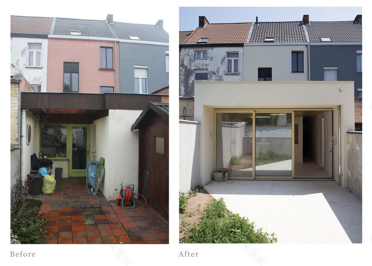 比利时 Fragmenture 排屋改造,三角空间创造趣味生活-28