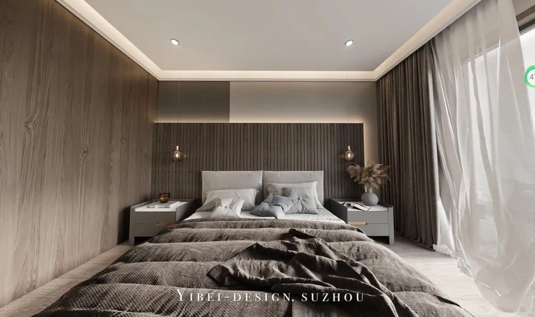 一贝设计 | 现代棕色空间 | 优雅气质与活力并重-10