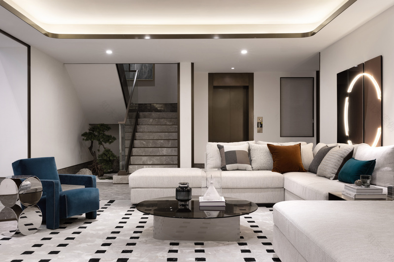 嘉兴桐乡濮园杏林苑S340户型合院样板房软装工程-63