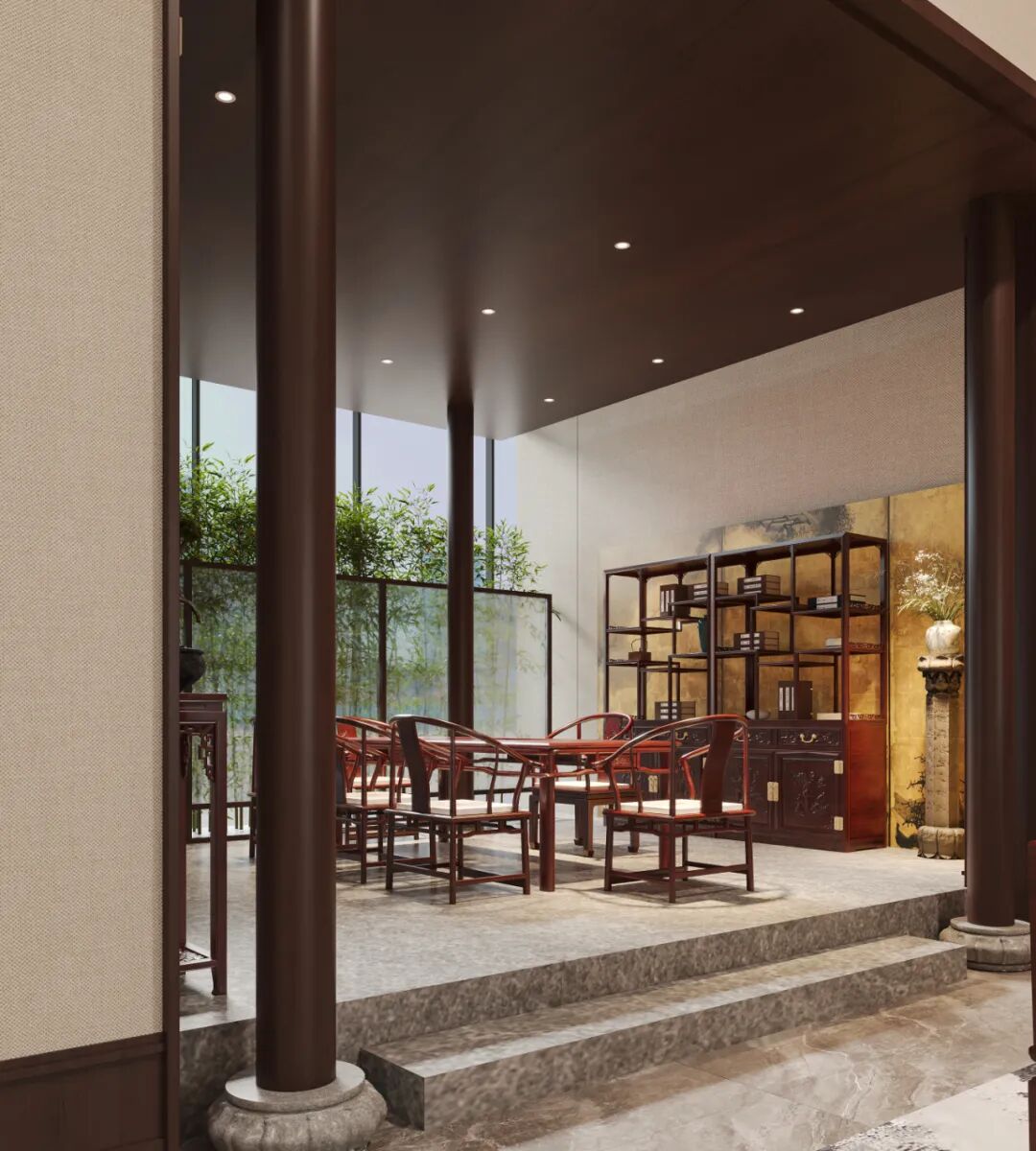 朴生新作|全新红木卖场的三重叙事美学-42