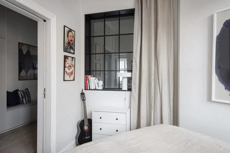 瑞典 69m2 复古两居,尽显设计大师经典之作-15