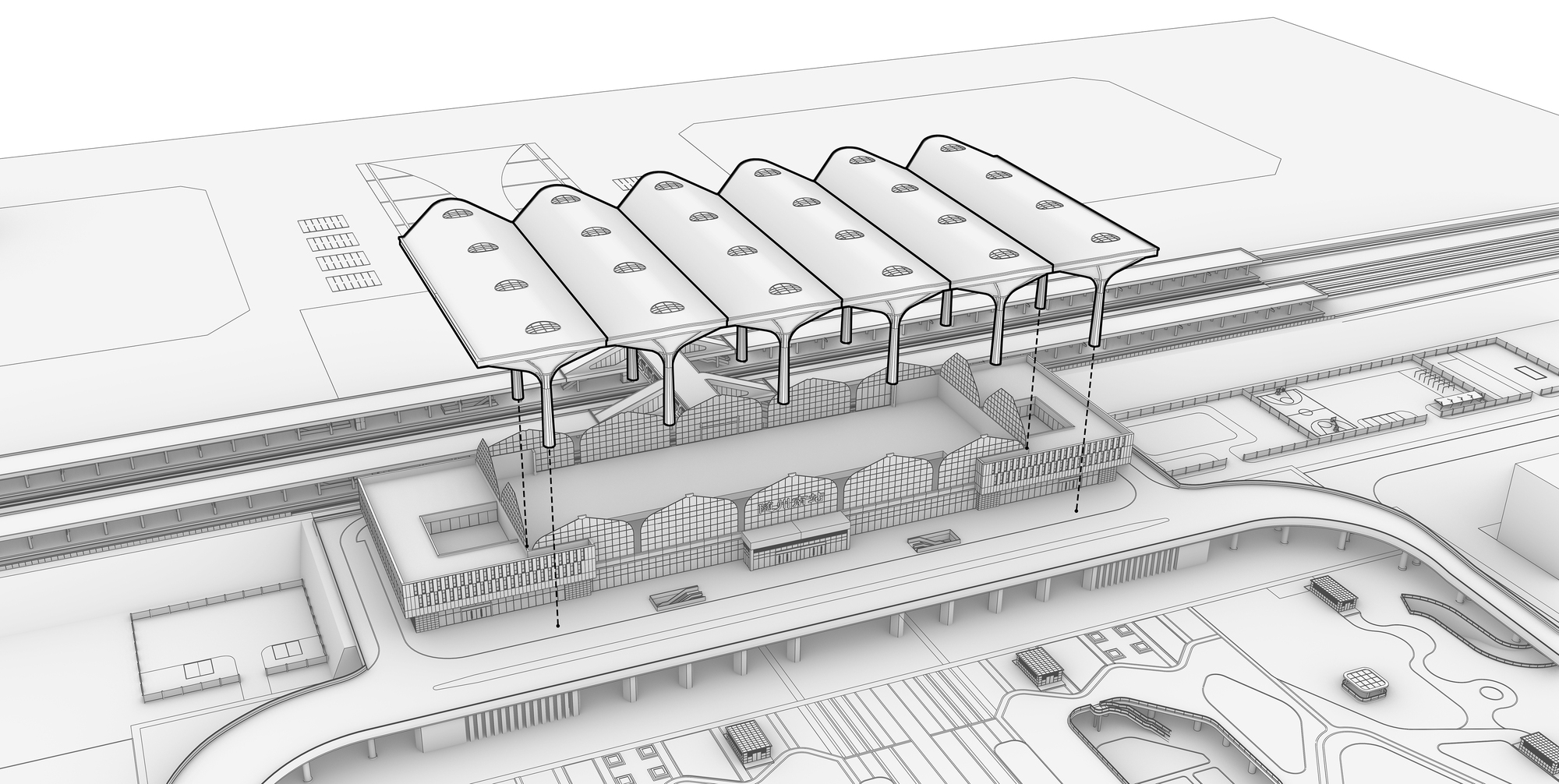 汉十高铁随州南站丨中国随州丨中南建筑设计院-50