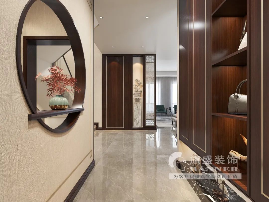 绛红之韵,山水之境——现代中式家居设计新诠释-57