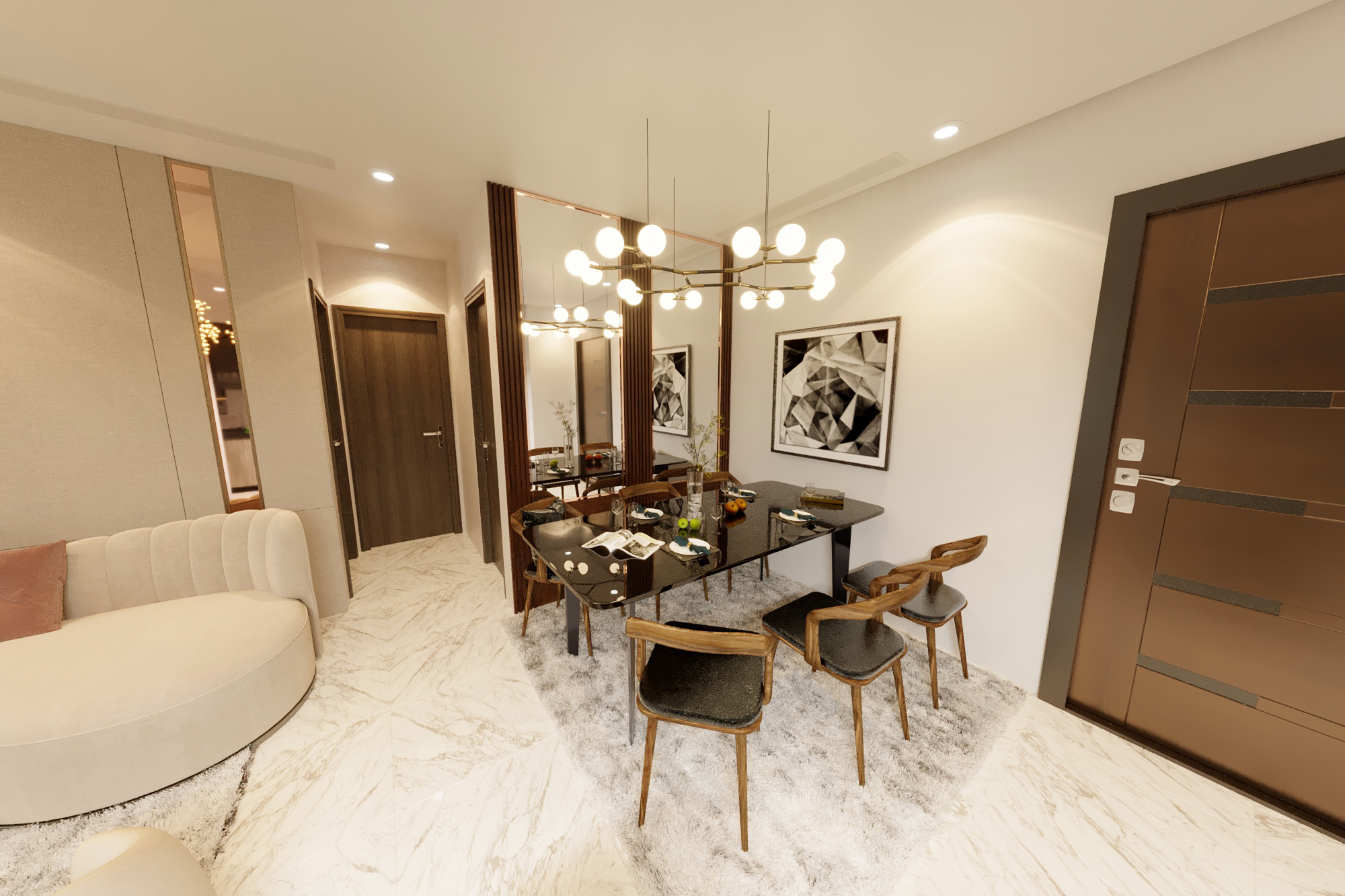 3D Interior Apartment Modern 2022-6