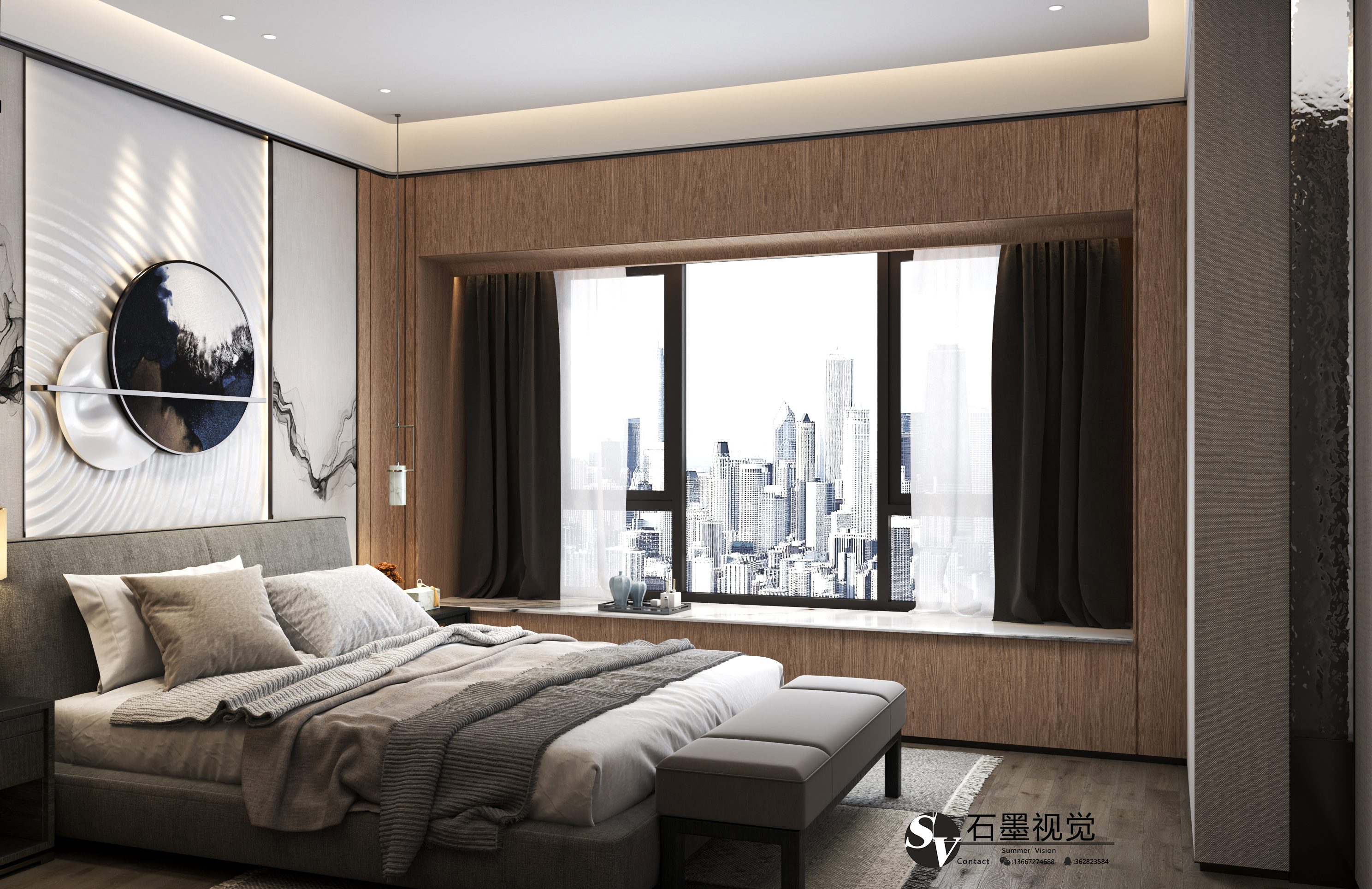 府系赛道 B115 户型 | 现代简约家居典范-15