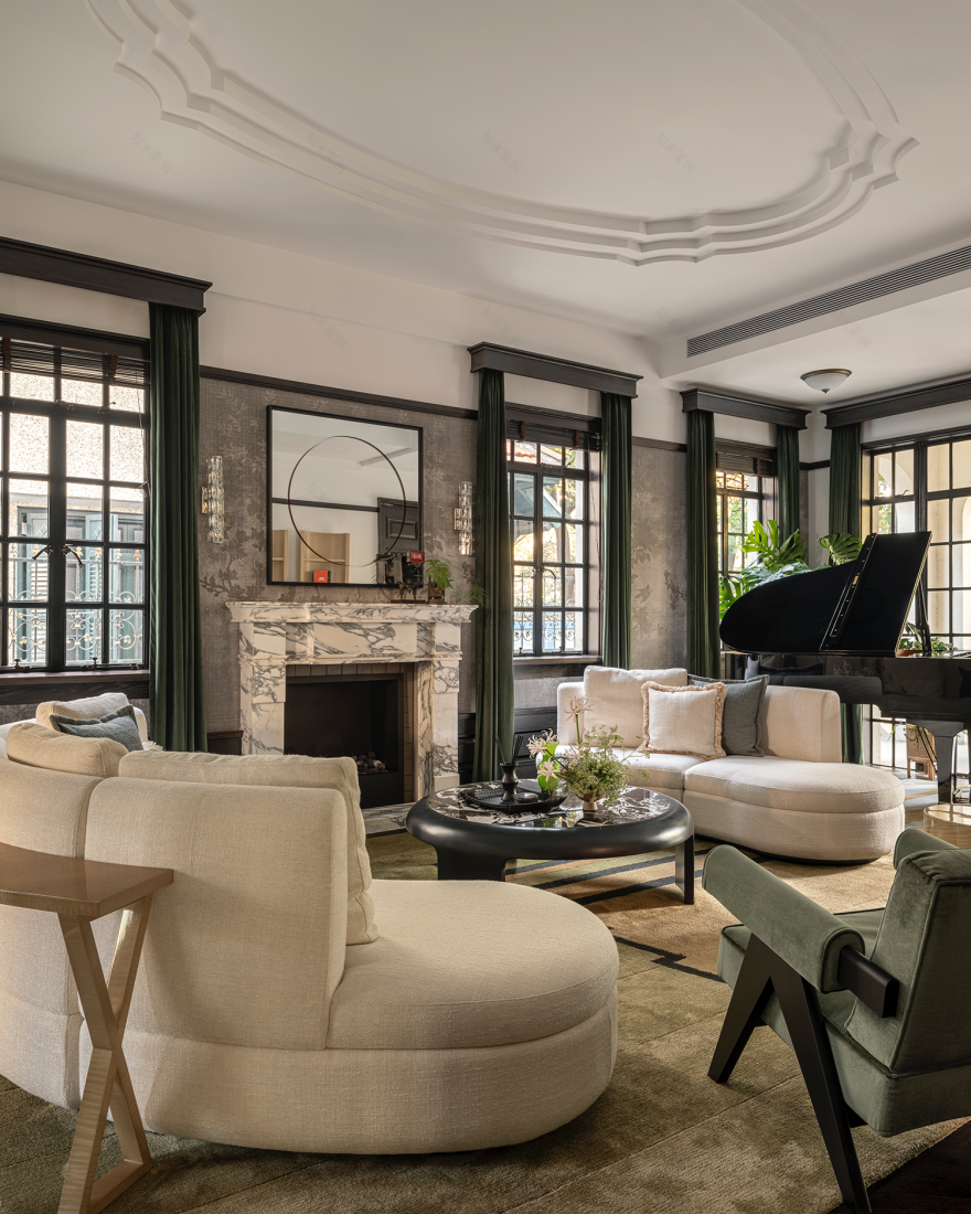 上海静安巨鹿路老洋房改造丨中国上海丨超集建筑设计-25