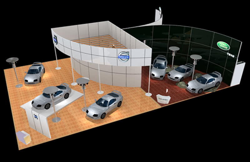 沃尔沃汽车展厅-1